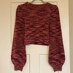 altar’d state sweater, dark red, size medium